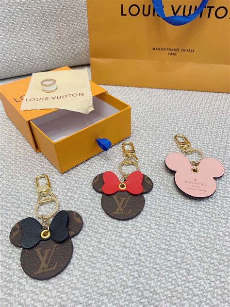 louis vuitton mickey keychain|real louis vuitton keychain.